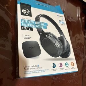 MEE audio - Connect T1CMA Wireless TV Headphone System with Over-the-Ear Headpho